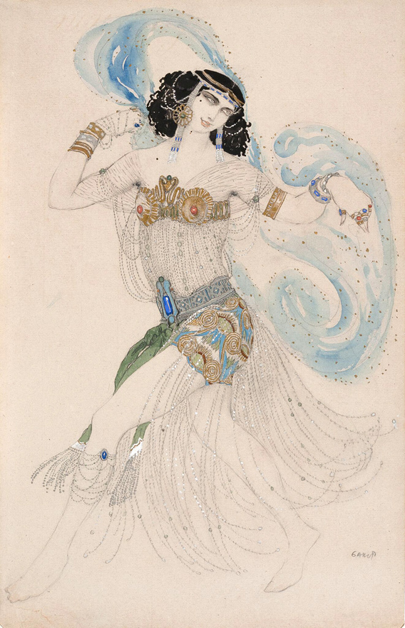Саломея. Эскиз костюма к пьесе О.Уайльда «Саломея» (1908), Лев Бакст