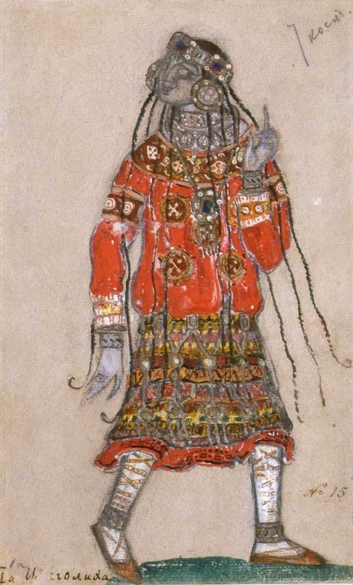 Эскиз костюма к балету «Весна священная» И.Стравинского (1910-1913), Николай Рерих